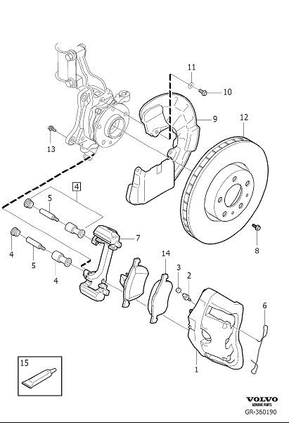 31445985 колодки volvo